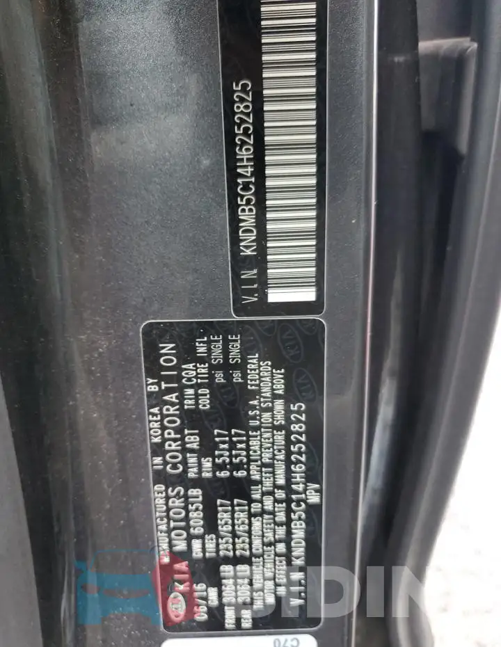 KNDMB5C14H6252825 Photo# 13