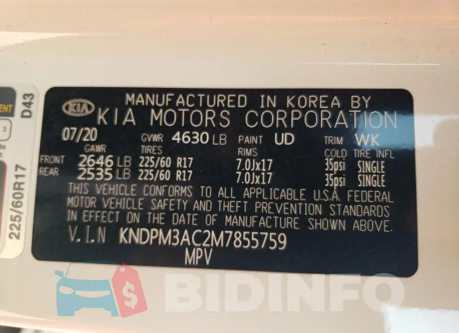 KNDPM3AC2M7855759 Photo# 14