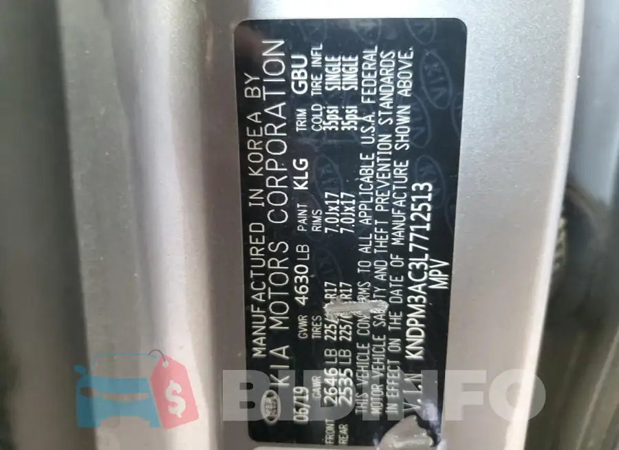 KNDPM3AC3L7712513 Photo# 14