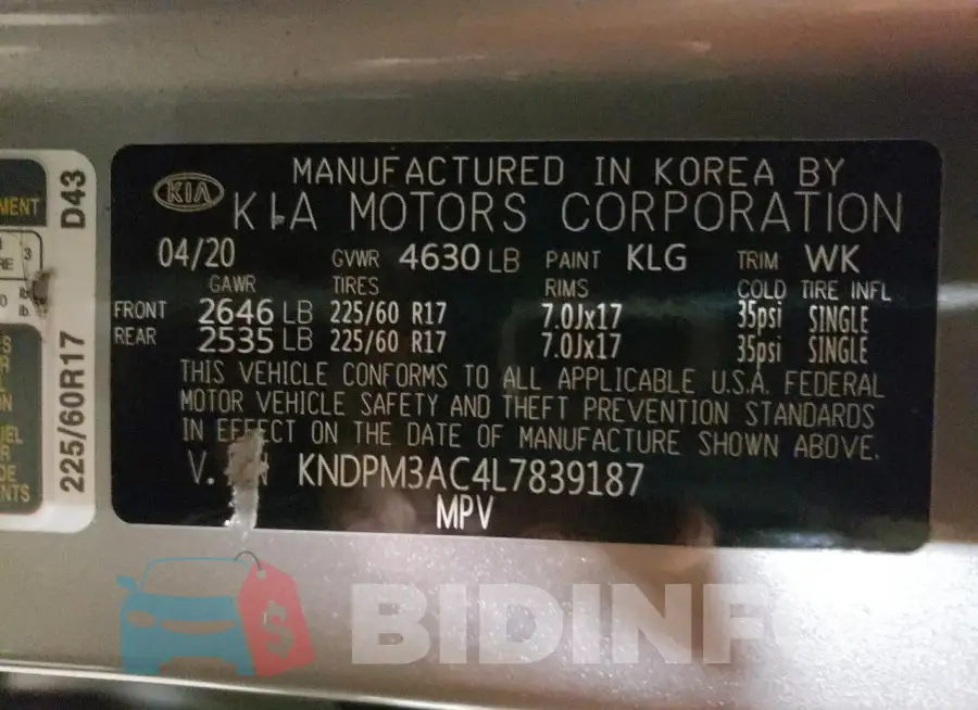 KNDPM3AC4L7839187 Photo# 12