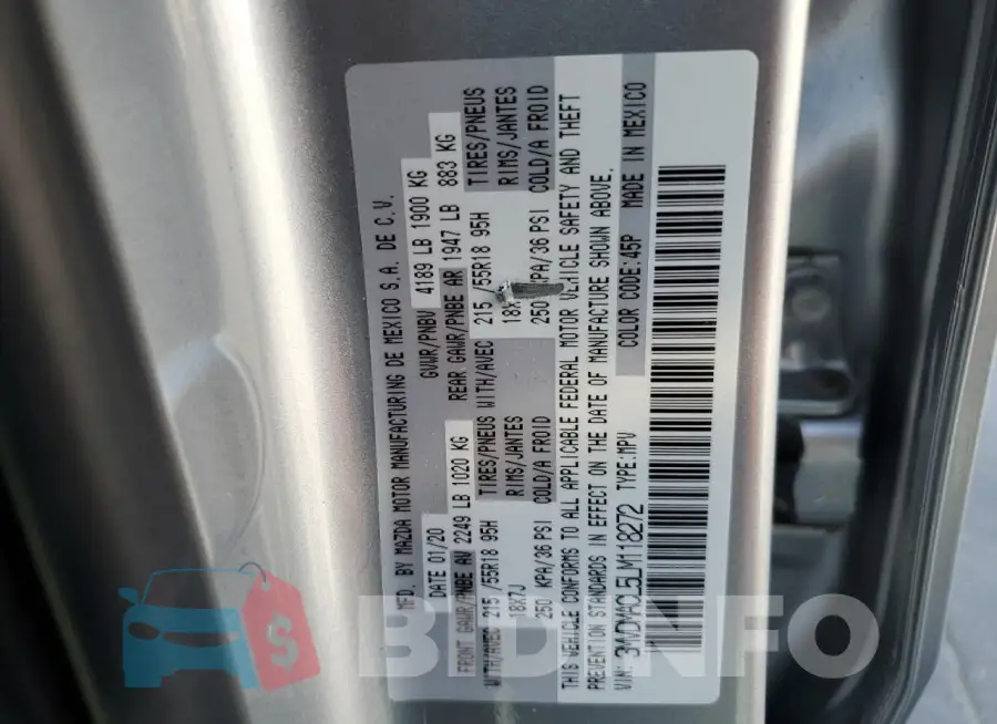 3MVDMACL5LM118272 Photo# 12