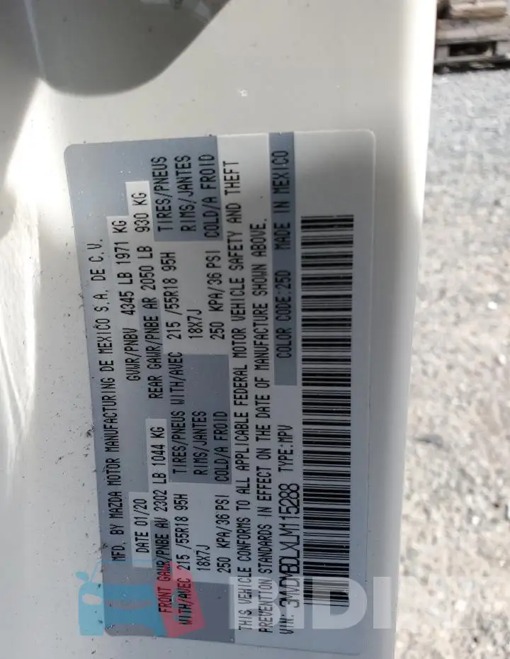 3MVDMBDLXLM115288 Photo# 14