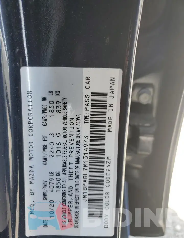 JM1BPABL7M1314973 Photo# 12