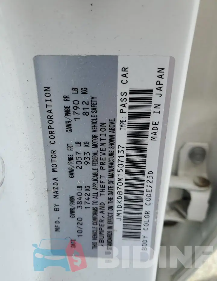 JM1DKDB70M1507137 Photo# 12