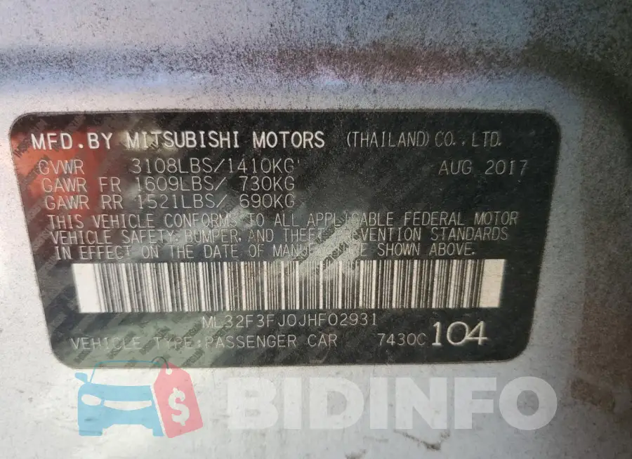 ML32F3FJ0JHF02931 Photo# 12