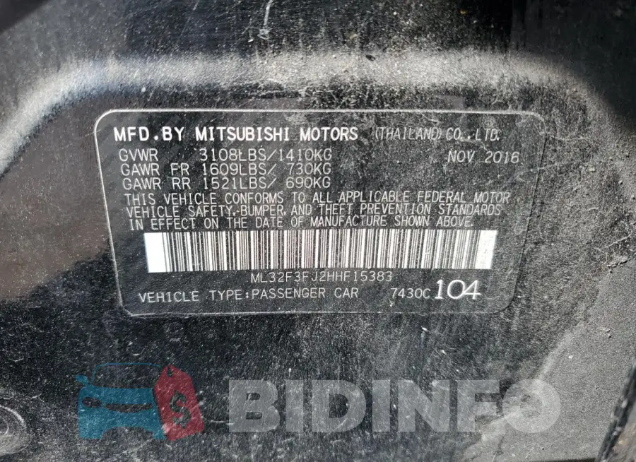 ML32F3FJ2HHF15383 Photo# 12