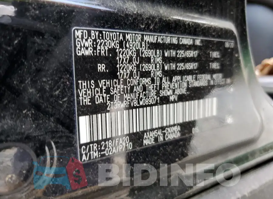 2T3RWRFV8LW089071 Photo# 13