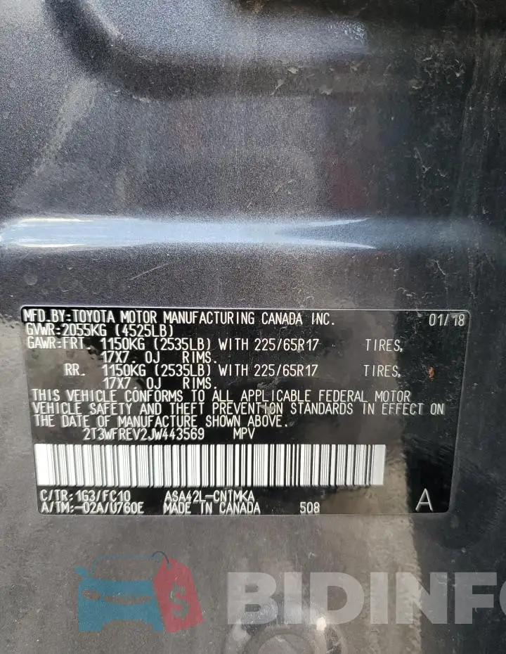 2T3WFREV2JW443569 Photo# 13