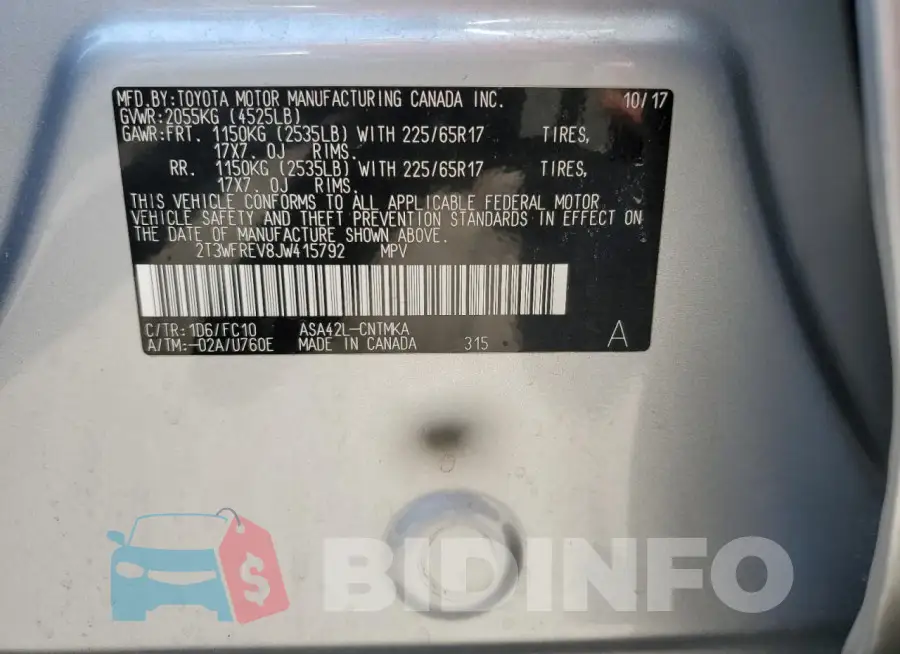 2T3WFREV8JW415792 Photo# 14