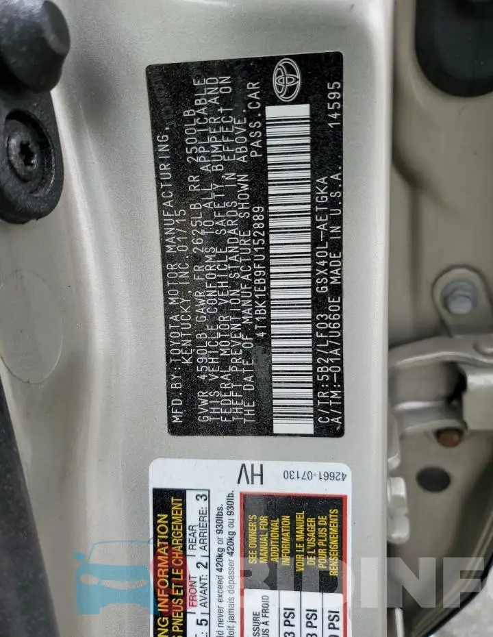 4T1BK1EB9FU152889 Photo# 13