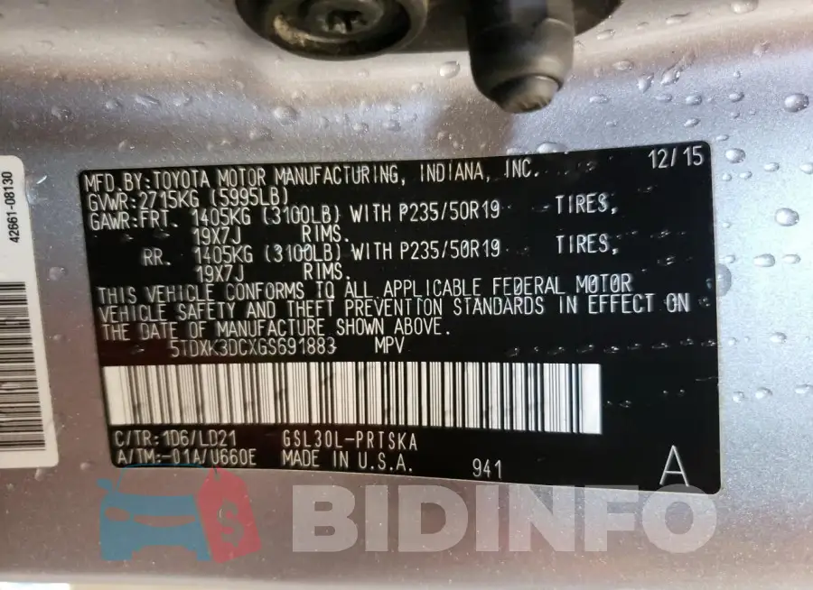 5TDXK3DCXGS691883 Photo# 14