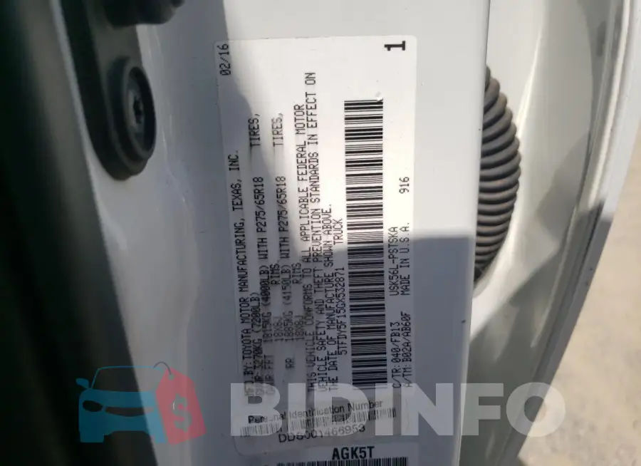 5TFDY5F15GX532871 Photo# 13