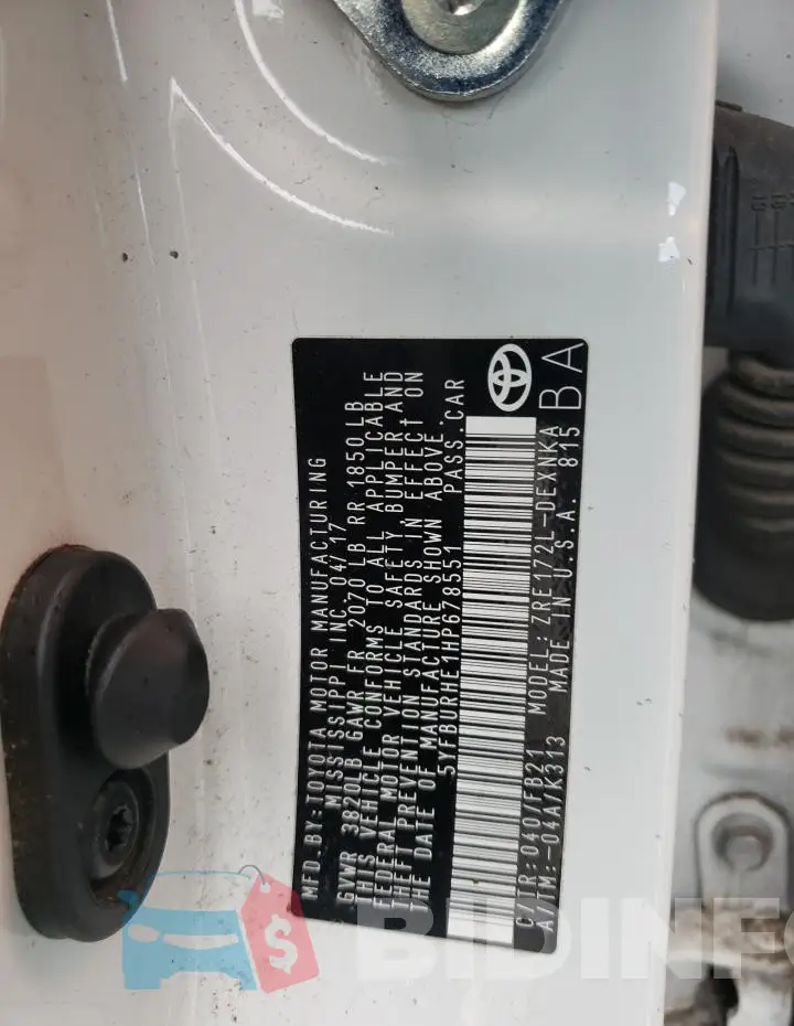 5YFBURHE1HP678551 Photo# 13