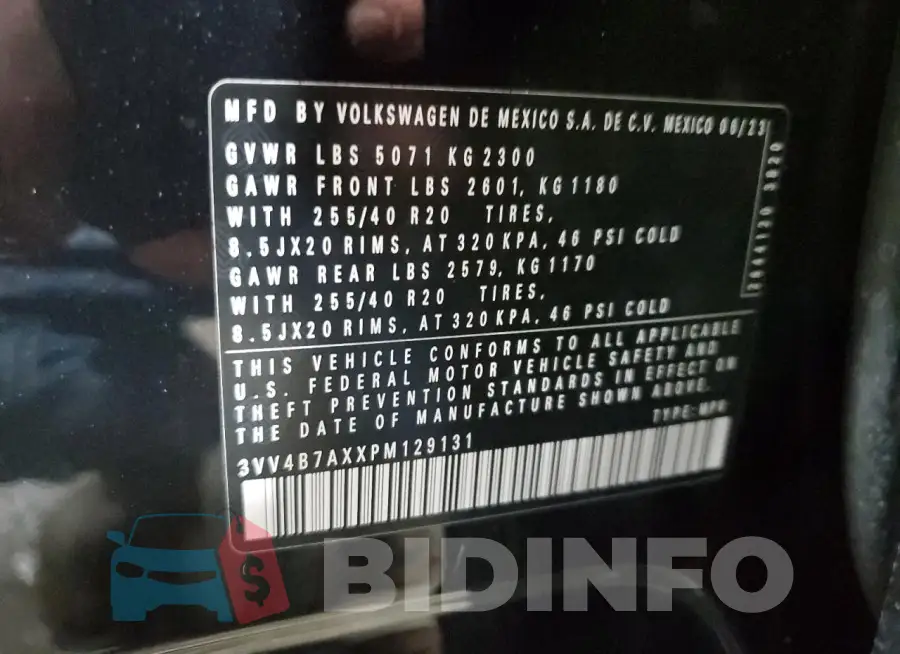 3VV4B7AXXPM129131 Photo# 12