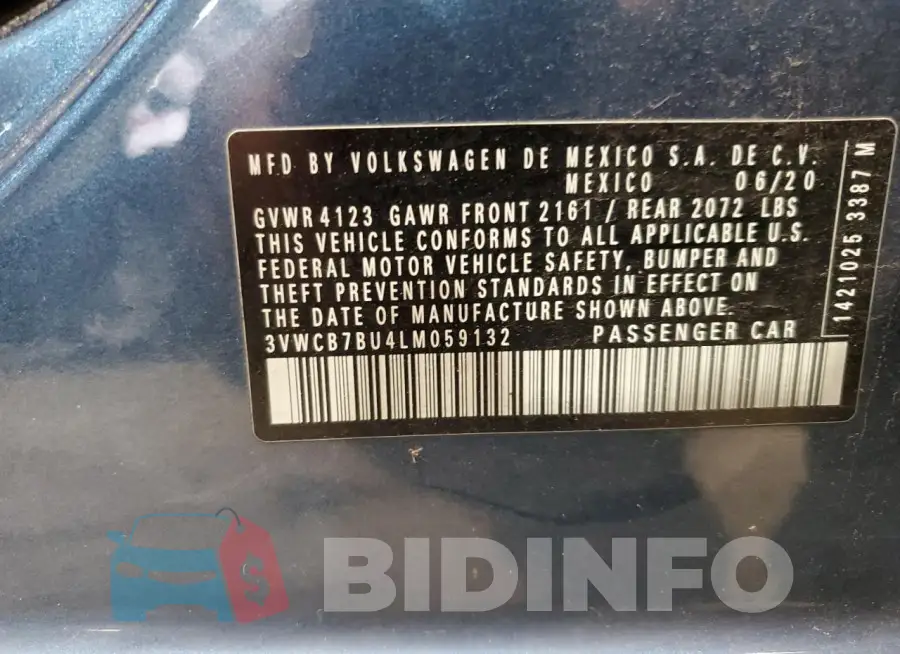 3VWCB7BU4LM059132 Photo# 12