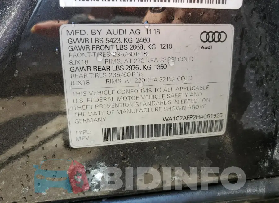 WA1C2AFP2HA081925 Photo# 13