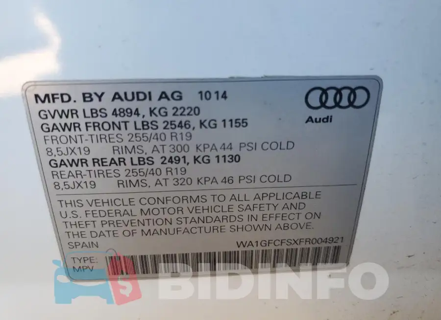 WA1GFCFSXFR004921 Photo# 12