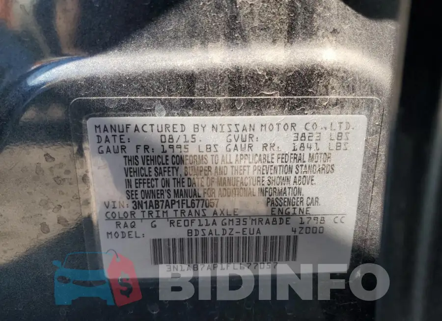 3N1AB7AP1FL677057 Photo# 12