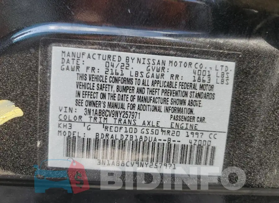 3N1AB8CV9NY257971 Photo# 12