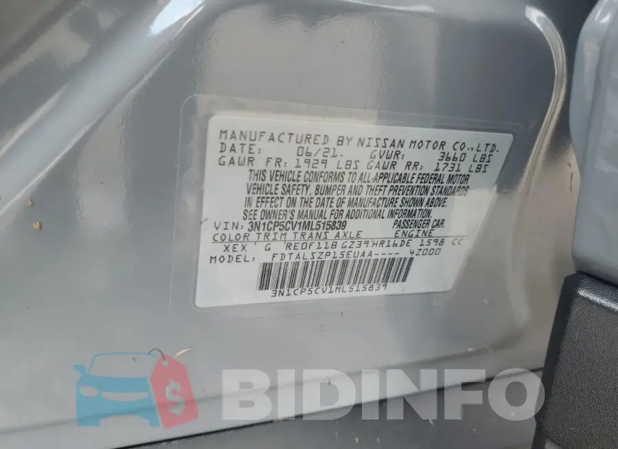 3N1CP5CV1ML515839 Photo# 14