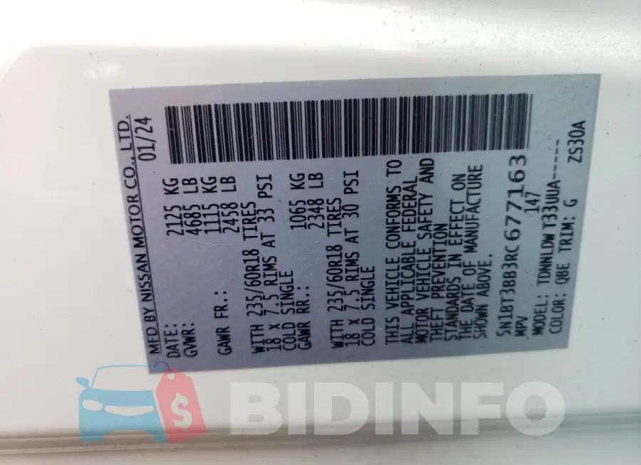 5N1BT3BB3RC677163 Photo# 14