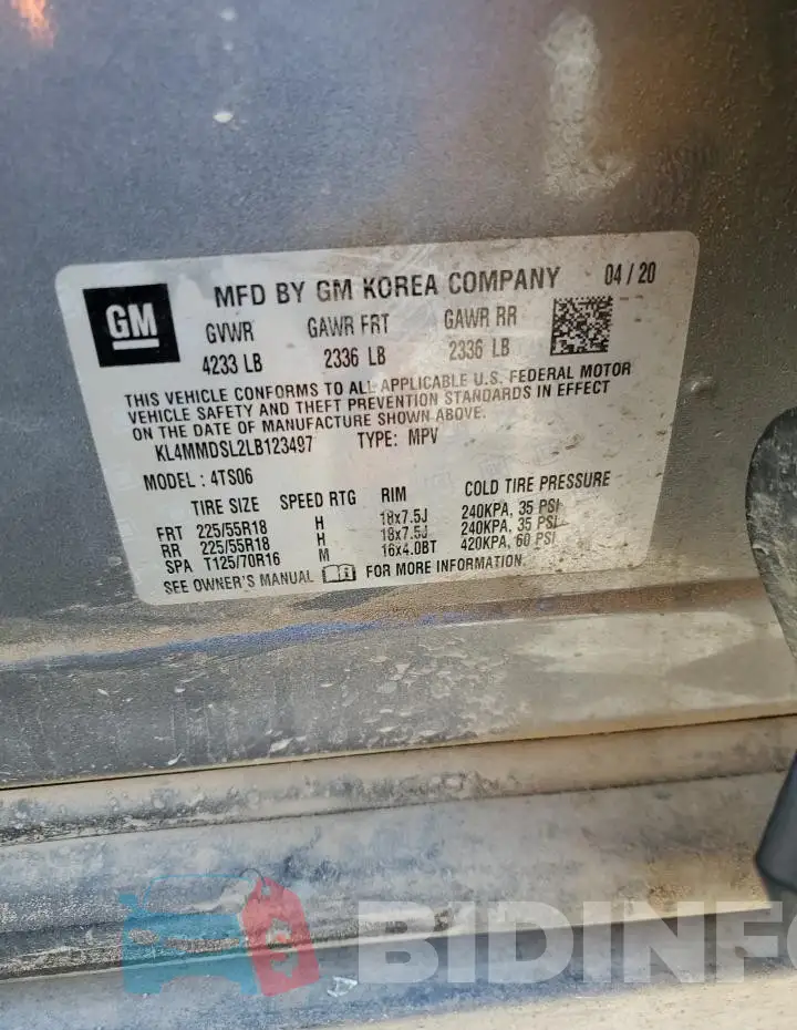 KL4MMDSL2LB123497 Photo# 12
