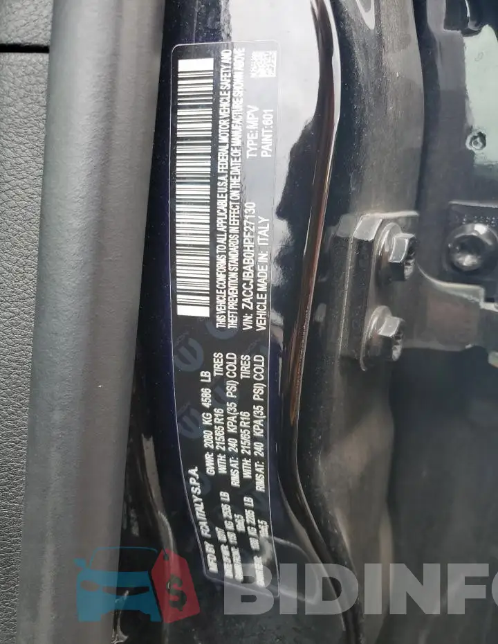 ZACCJBAB0HPF27130 Photo# 12