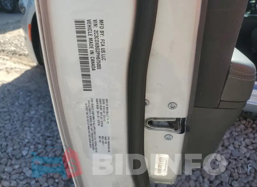 2C3CDXBG2PH675055 Photo# 12