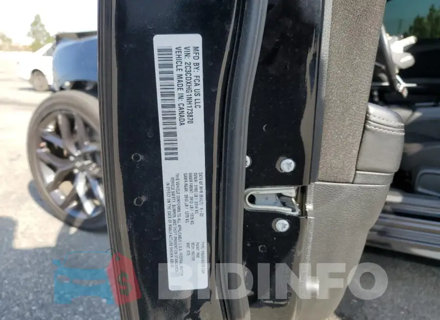 2C3CDXHG1NH173870 Photo# 13