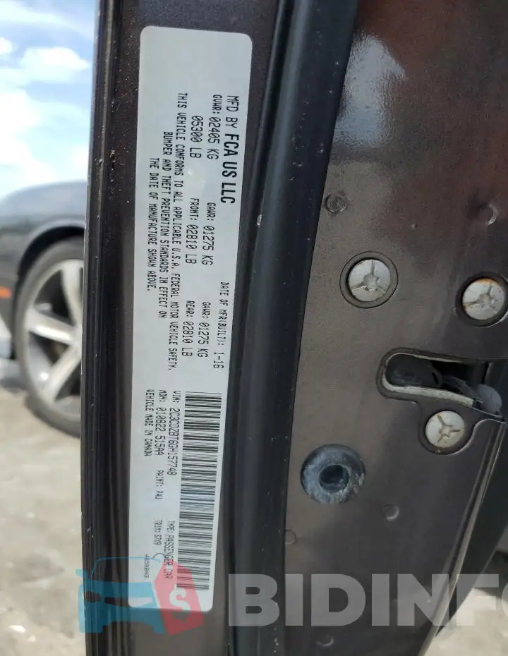 2C3CDZBT6GH157748 Photo# 12