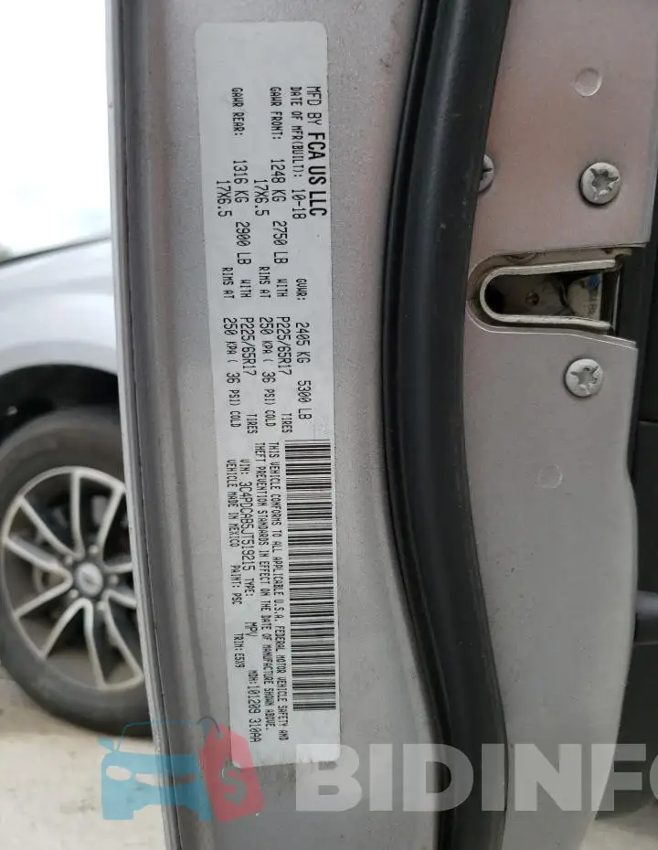 3C4PDCAB5JT519215 Photo# 13