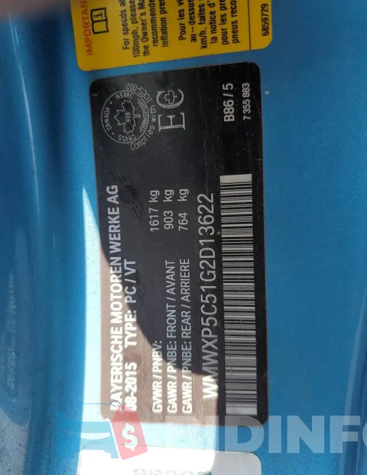WMWXP5C51G2D13622 Photo# 12