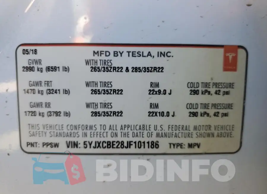 5YJXCBE28JF101186 Photo# 12