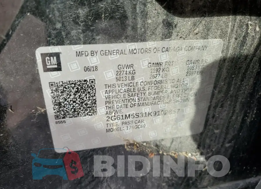 2G61M5S31K9102657 Photo# 12
