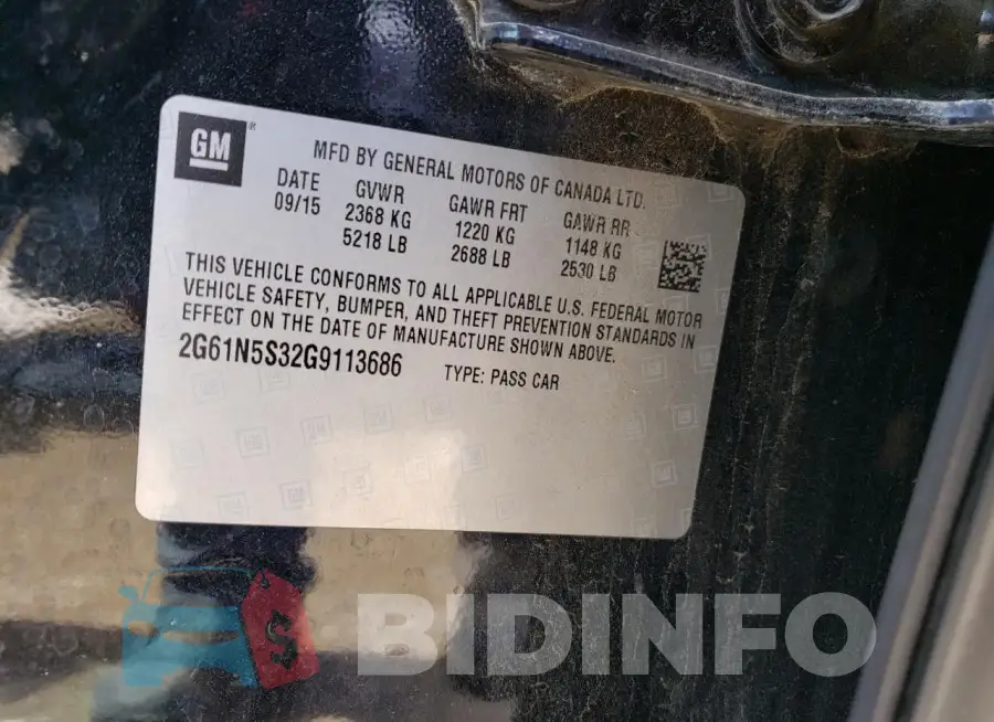 2G61N5S32G9113686 Photo# 12