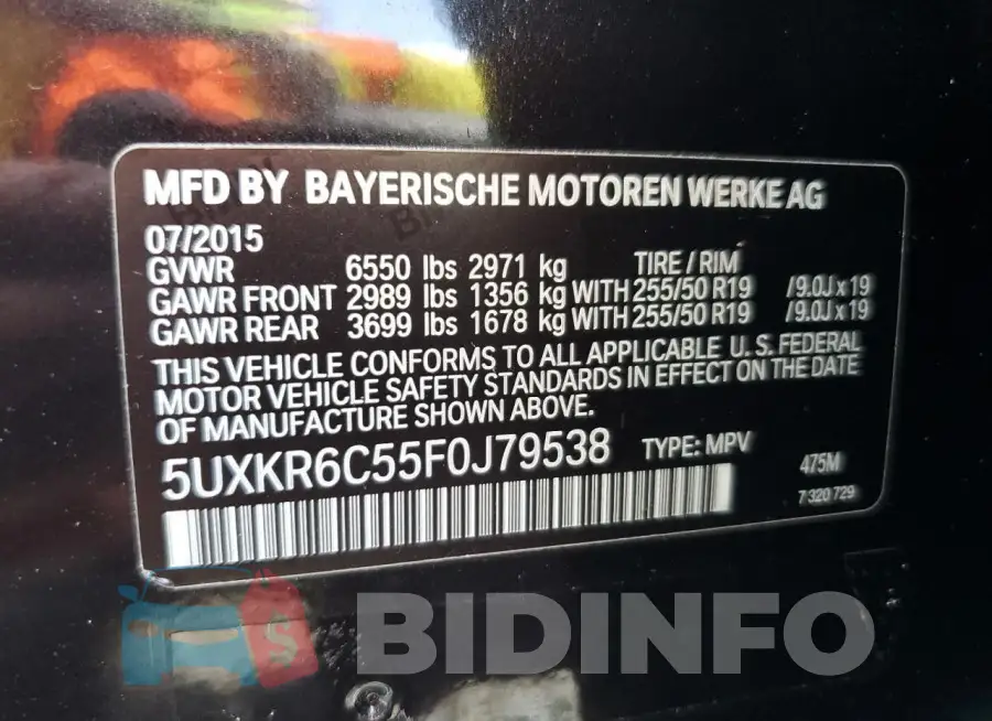 5UXKR6C55F0J79538 Photo# 13