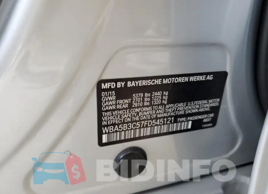 WBA5B3C57FD545121 Photo# 12