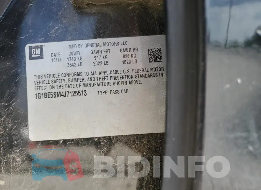1G1BE5SM4J7125513 Photo# 12