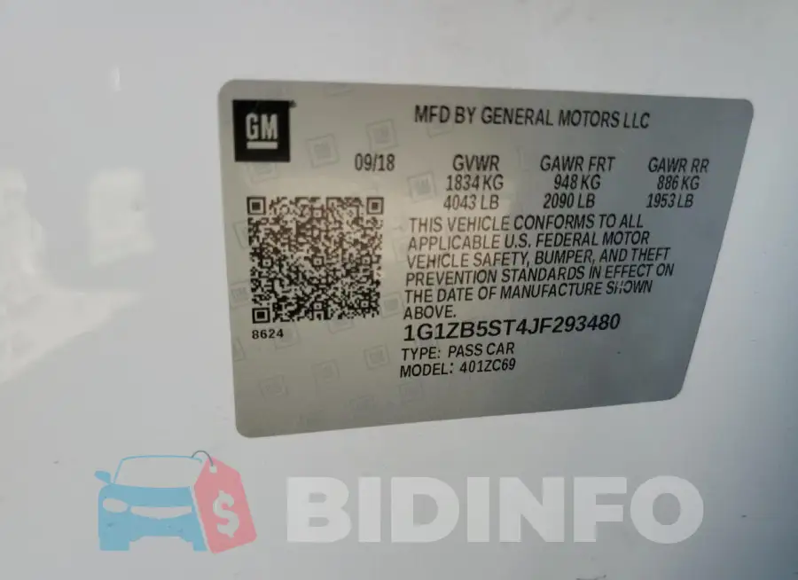 1G1ZB5ST4JF293480 Photo# 13