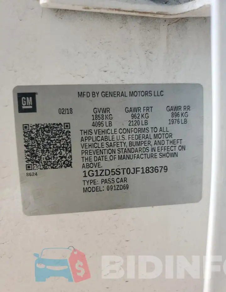 1G1ZD5ST0JF183679 Photo# 13