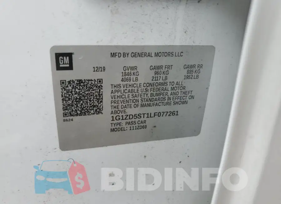 1G1ZD5ST1LF077261 Photo# 12