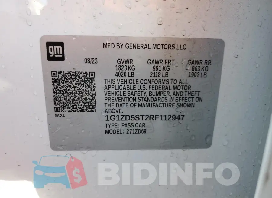 1G1ZD5ST2RF112947 Photo# 13