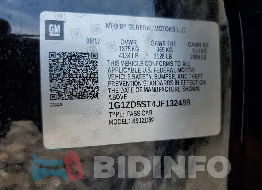 1G1ZD5ST4JF132489 Photo# 13