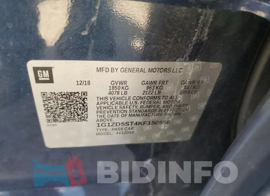 1G1ZD5ST4KF150556 Photo# 13