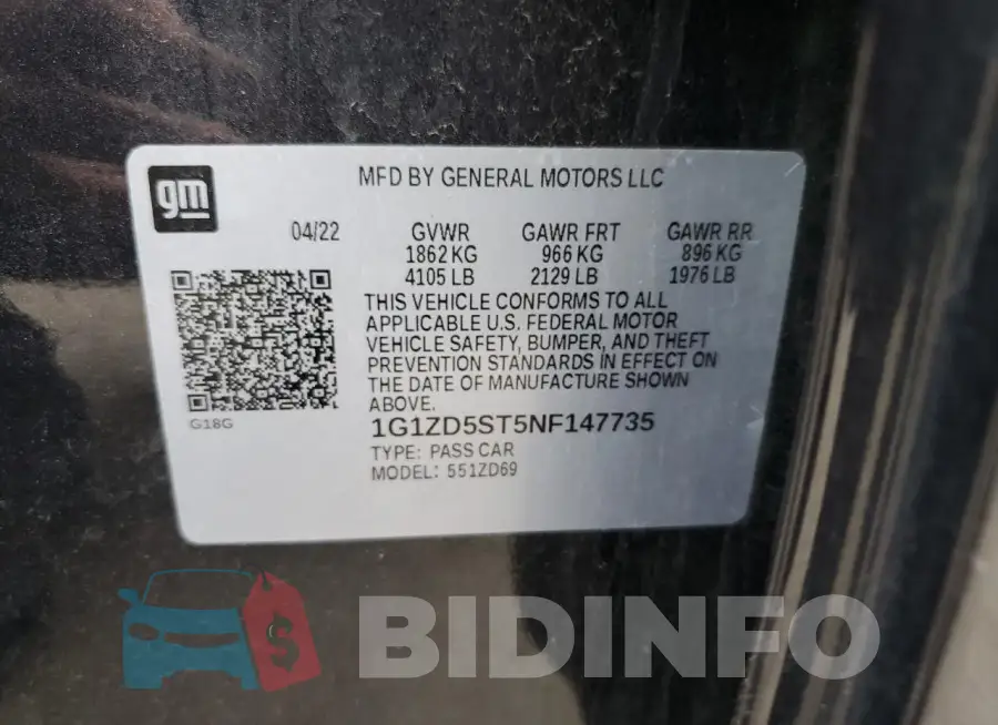 1G1ZD5ST5NF147735 Photo# 12