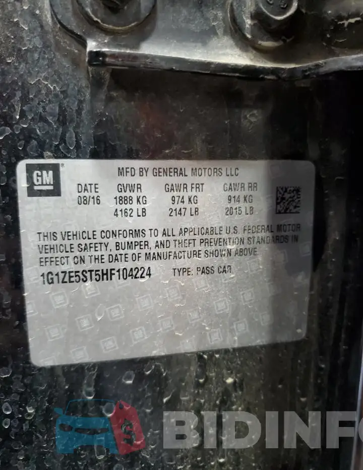 1G1ZE5ST5HF104224 Photo# 12