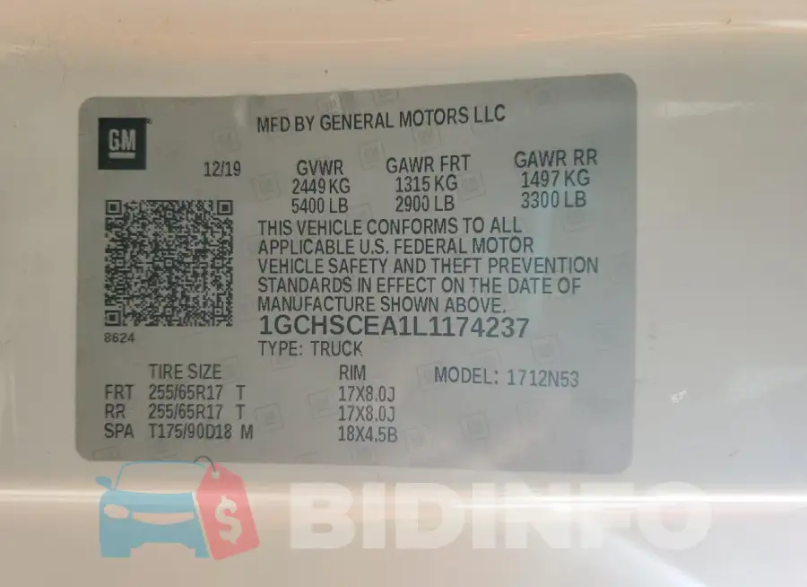 1GCHSCEA1L1174237 Photo# 12