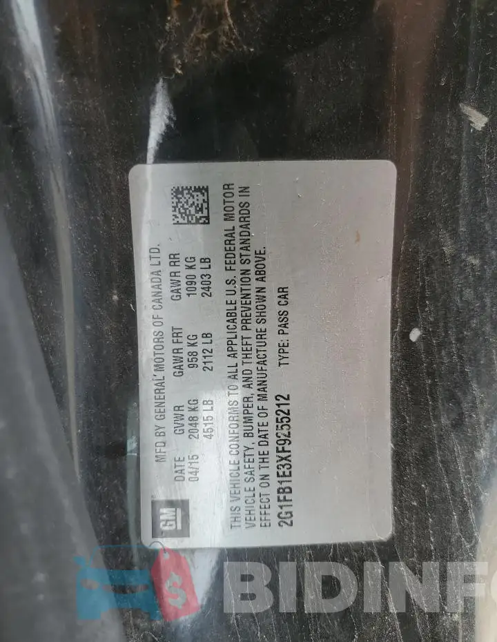 2G1FB1E3XF9255212 Photo# 12