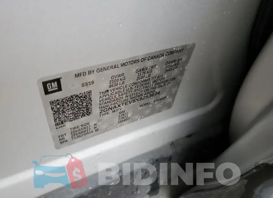 2GNAXTEV8K6253624 Photo# 13