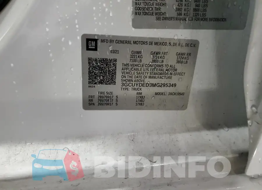 3GCUYDED3MG295349 Photo# 13